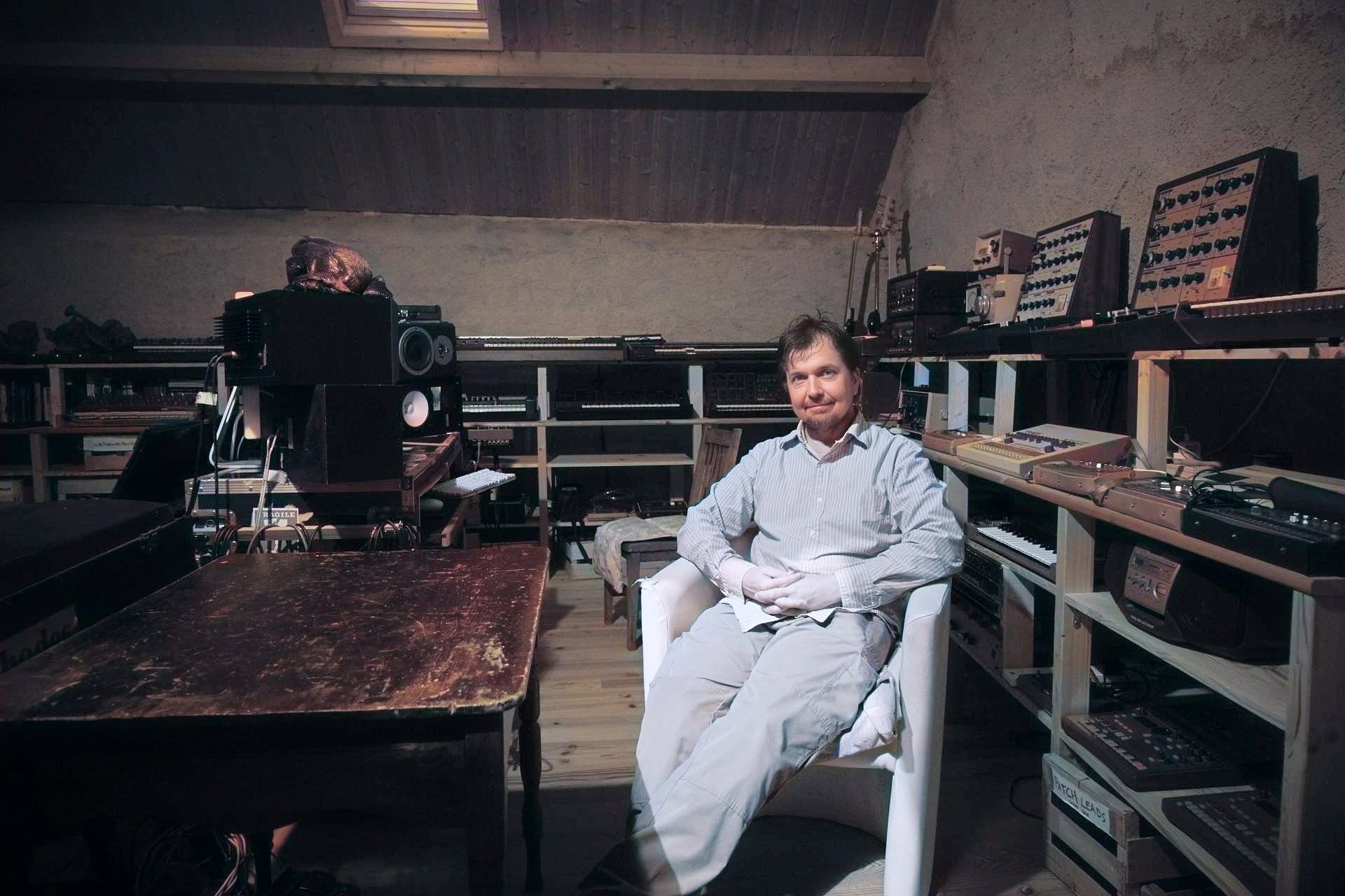James Sanger inside the studio