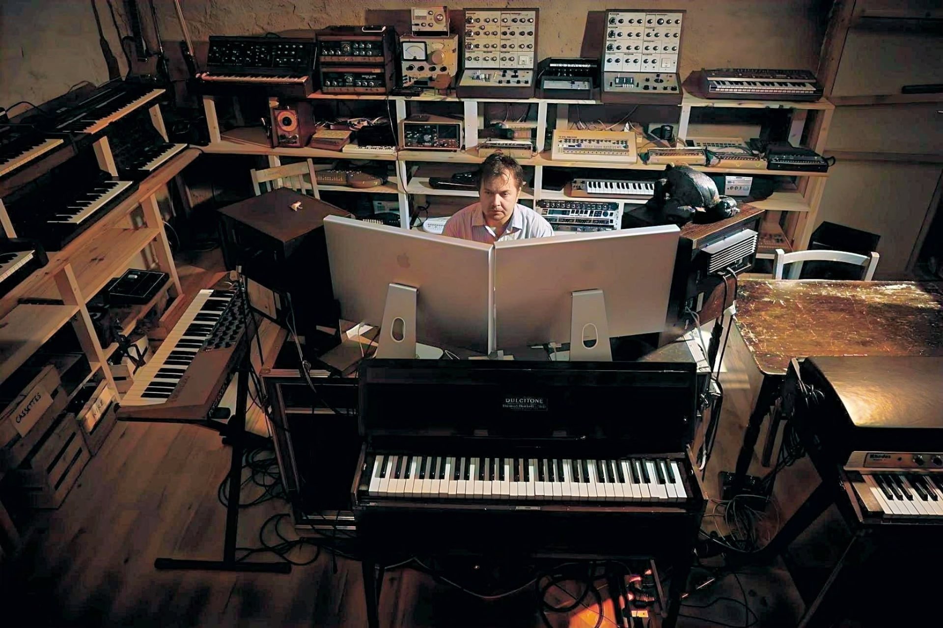 Vintage synthesizer collection